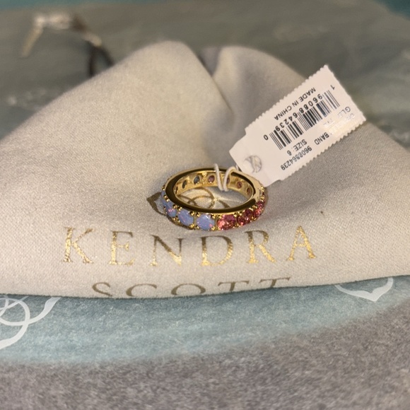 Kendra Scott Gold Chandelier Band Size 6 nwt - Picture 2 of 9